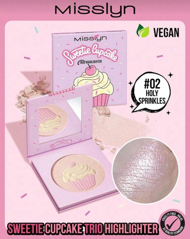 رژگونه هایلایتر طرح کاپ کیک اورجینال Misslyn🧁