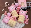 رژلب مایع مخملی فانتزی طرح خرس آویزدار JOJO DIARY🐻‍❄️💕