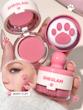 رژگونه پودری پنجه گربه ای شیگلم SHEGLAM رنگ Berry flirt 