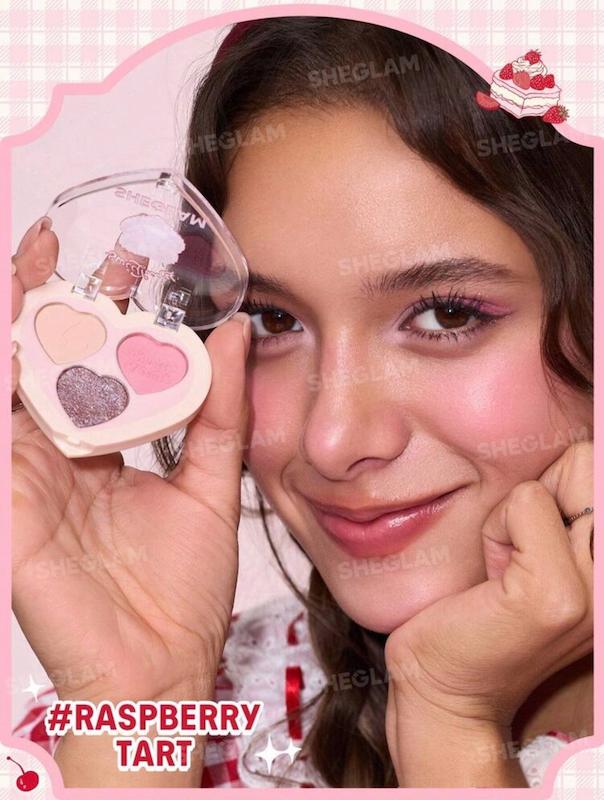 پالت سایه قلبی Sweet heart شیگلم SHEGLAM رنگ Respberry Tart 