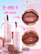 رژ لب پیل‌آف و برق لب دوکاره شیگلم SHEGLAM رنگ Mocha cream