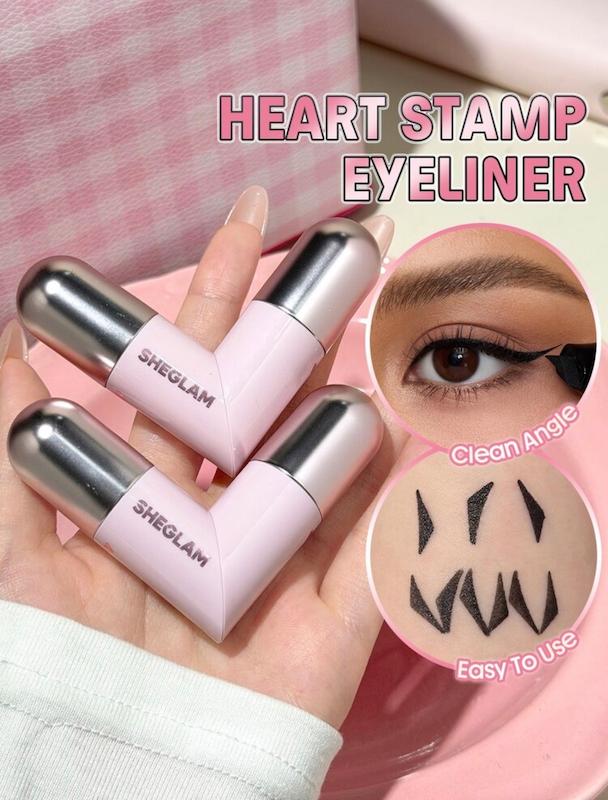 خط چشم استامپی قلبی شیگلم مدل Insta-Wing Heart Stamp💖