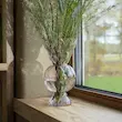 گلدان شیشه ای صورتی
