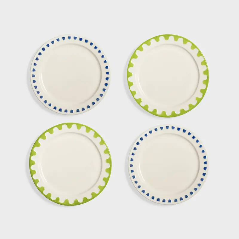 ست چهار عددی بشقاب متوسط folk