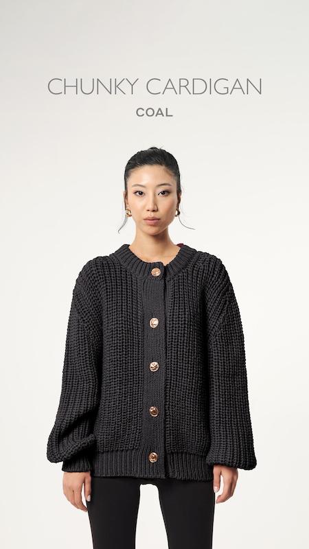 کاردیگان بافت درشت ذغالی  (10% off)