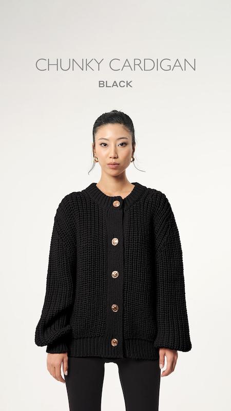 کاردیگان بافت درشت مشکی   (10% off)