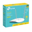 مودم روتر بی‌سیم تی پی‌لینک مدل W8961N با پشتیبانی از شبکه‌های 3G، 4G، 4.5G و TD-LTE، دارای آنتن خارجی ثابت و شیار سیم کارت