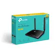 روتر 4G LTE خانگی و اداری تی پی‌لینک مدل TL-MR6400 V5 با دو آنتن خارجی، فرکانس 2.4 گیگاهرتز، سرعت 300 مگابیت بر ثانیه، پورت LAN/WAN 10/100 مگابیتی، پشتیبانی از 64 کاربر و فایروال پیشرفته