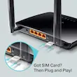 روتر 4G LTE خانگی و اداری تی پی‌لینک مدل TL-MR6400 V5 با دو آنتن خارجی، فرکانس 2.4 گیگاهرتز، سرعت 300 مگابیت بر ثانیه، پورت LAN/WAN 10/100 مگابیتی، پشتیبانی از 64 کاربر و فایروال پیشرفته