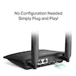مودم روتر 4G خانگی تی پی‌لینک مدل TL-MR100 با پشتیبانی شبکه 4G و رابط RJ-45 LAN، منبع تغذیه برق