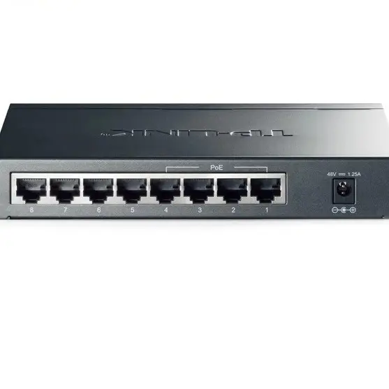 سوییچ 8 پورت گیگابیتی تی پی-لینک به همراه 4 پورت POE مدل TL-SG1008P