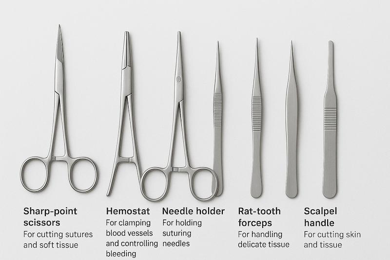 ست بخیه عمومی – تجهیزات کامل برای جراحی و پانسمان زخم