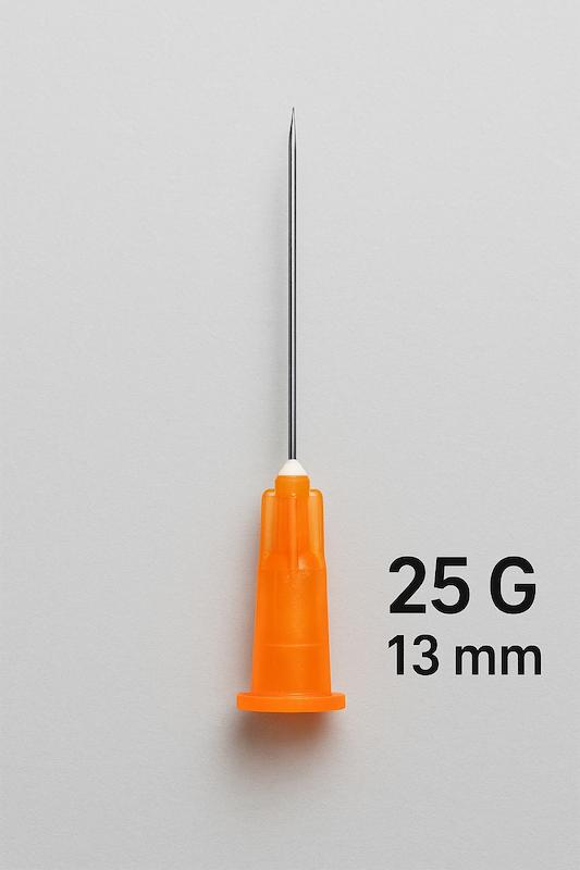سوزن تزریق گیج 25 طول 13 آوا– استریل و یکبار مصرف