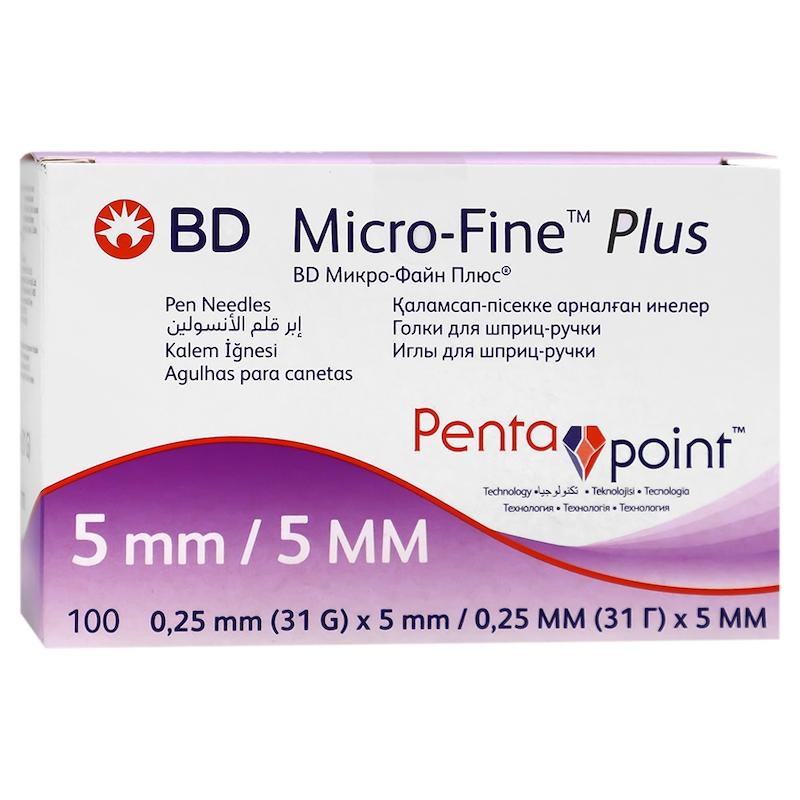 سرسوزن قلم انسولین ۵ میلی‌متر BD – بسته ۱۰۰ عددی