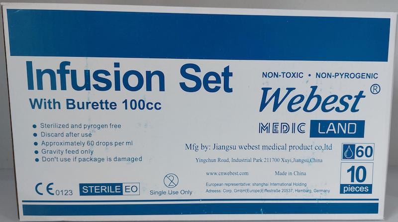 میکروست پزشکی WEBEST ست تزریق دقیق با کنترل جریان مایعات
