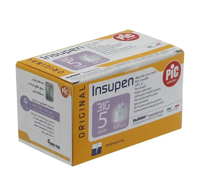 سرسوزن قلم انسولین ۵ میلی‌متری پیک (Pik Insulin Pen Needle 5mm)
