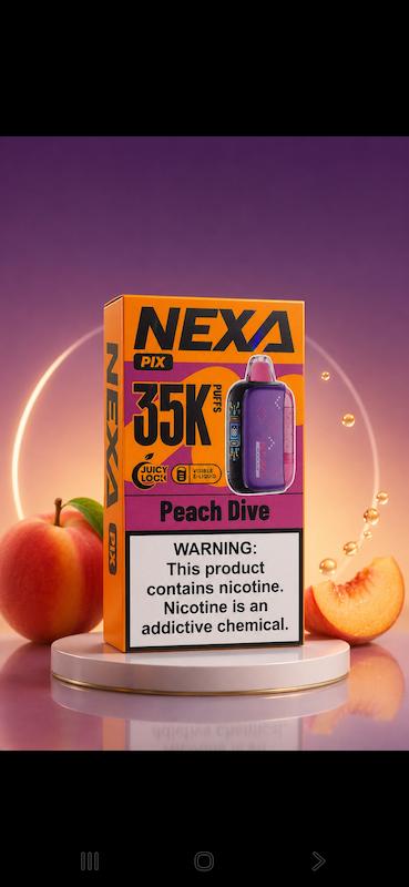 یکبار مصرف 35000 طعم هلو نکسا NEXA 