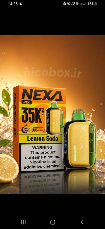 یکبار مصرف 35,000 طعم لیمون سودا نکسا NEXA 