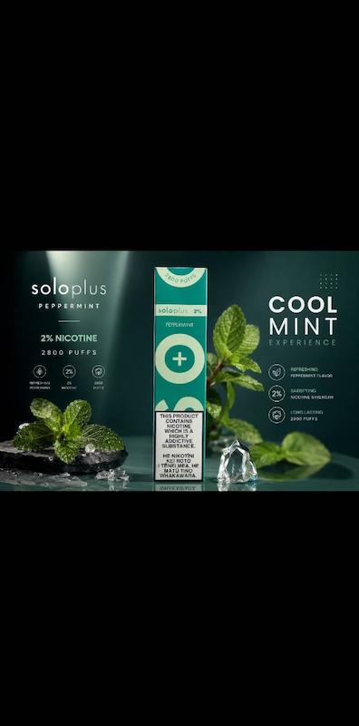 یکبار مصرف ۲۸۰۰ طعم نعناع  Soloplus Peppermint 