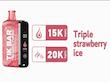 یکبار مصرف تیک بار ۲۰۰۰۰ طعم تریپل توت فرنگی یخ TIK BAR  Triple Strawberry Ice 