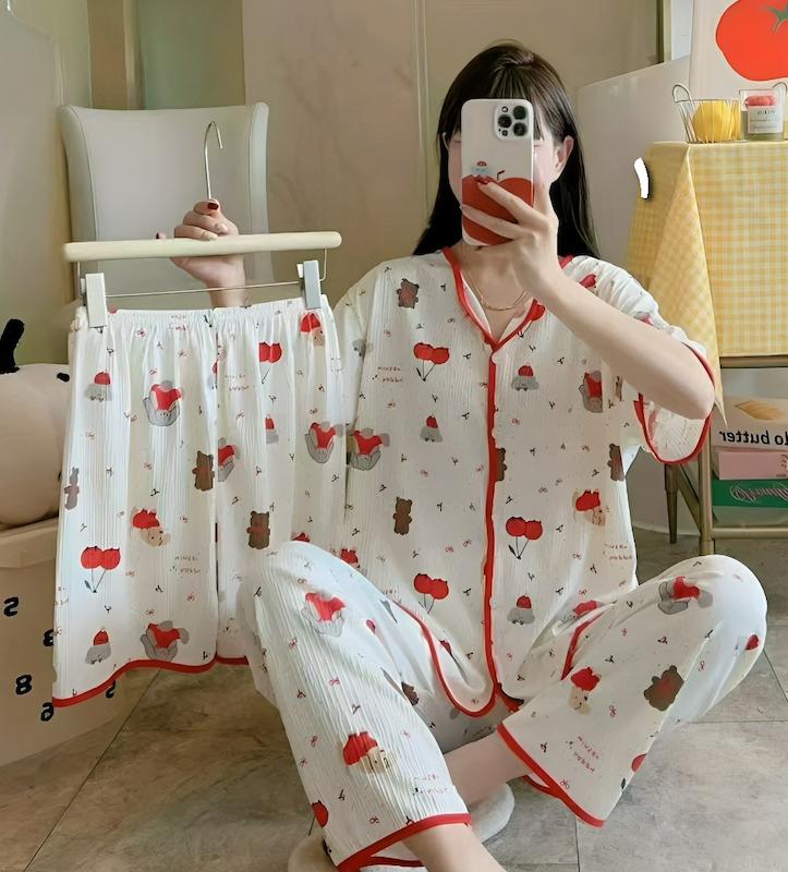 سه تیکه راحتی نخ کتان 5359