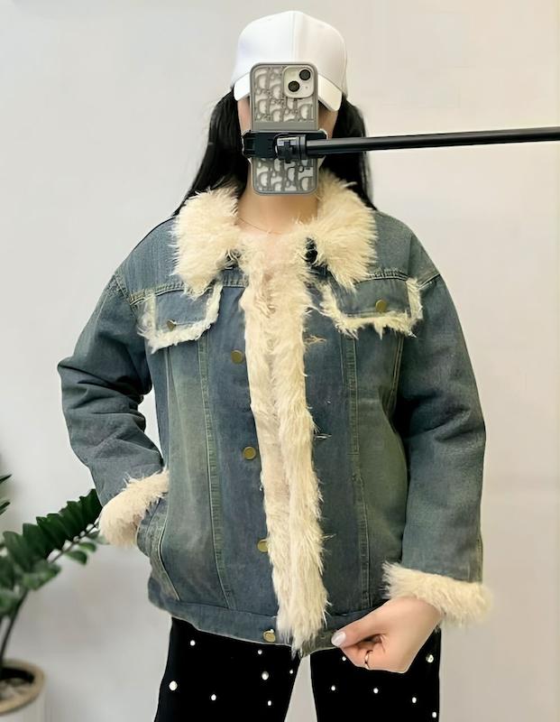 کاپشن جین خزدار 5785