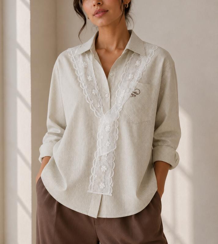 شومیز راه راه 5956