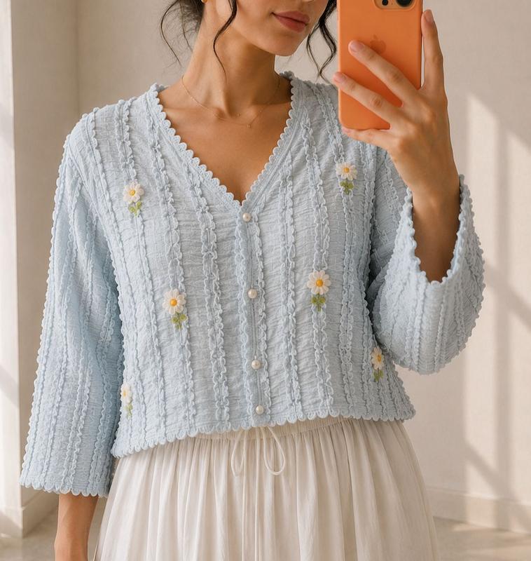 شومیز کراپی 5987