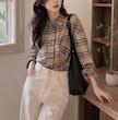 شومیز چهارخونه 7030