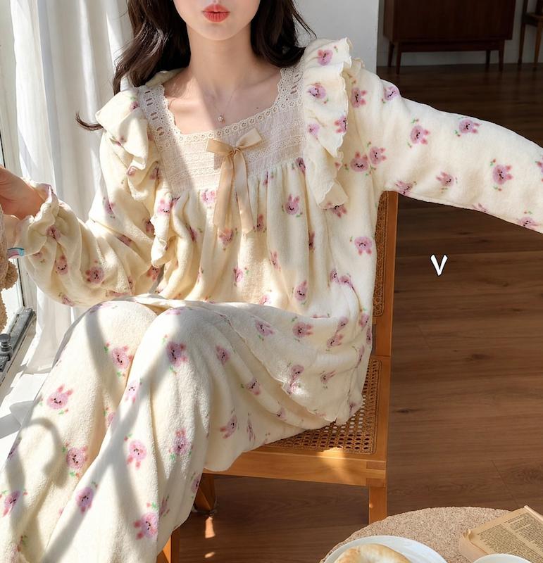 ست راحتی حوله ای زنانه 7082