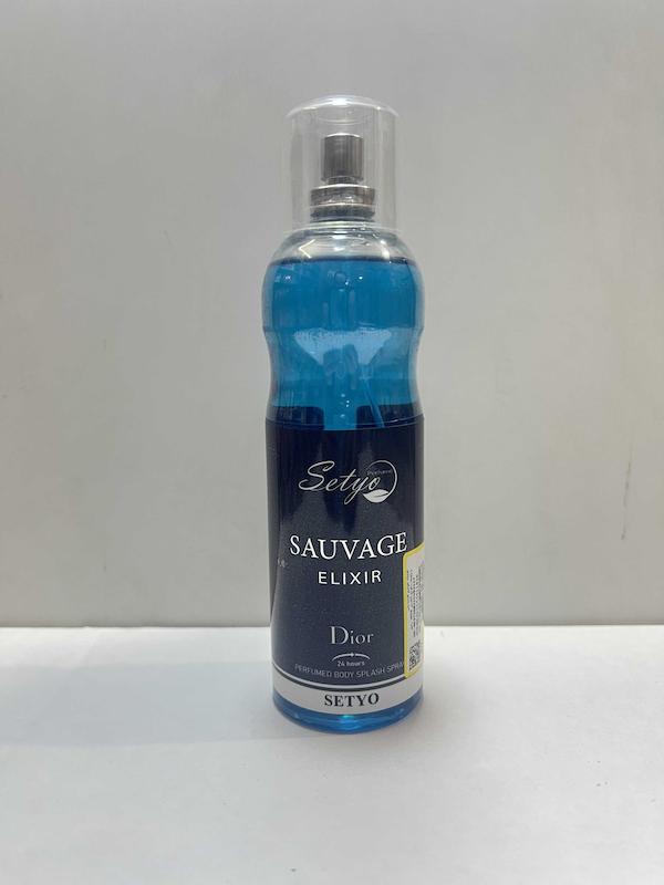 بادی اسپلش مردانه SETYO رایحه Sauvage Elixir حجم 200 میل