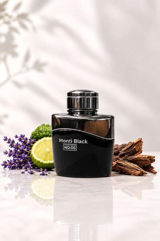 عطر مردانه لزلی مدل Monti Black حجم 25 میل
