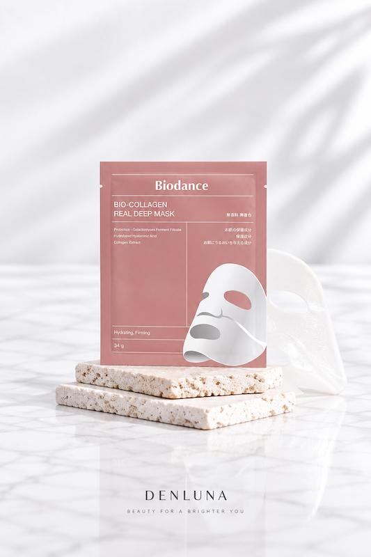 ماسک هیدروژلی کلاژن بایودنس Bio Collagen Real Deep Mask بسته 4 عددی