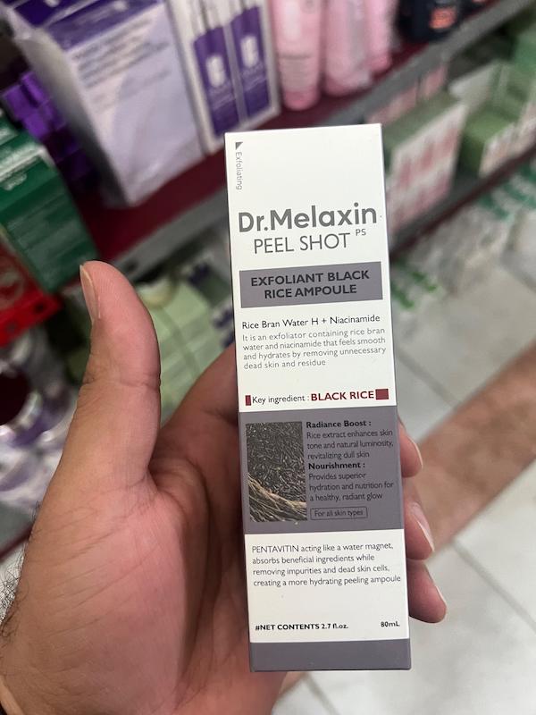 Dr Melaxin Peel Shot Exfoliating Black Rice Ampoule 80ml