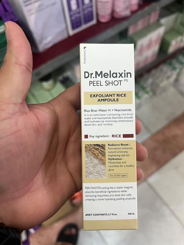 Dr Melaxin Peel Shot Exfoliating White Rice Ampoule 80ml