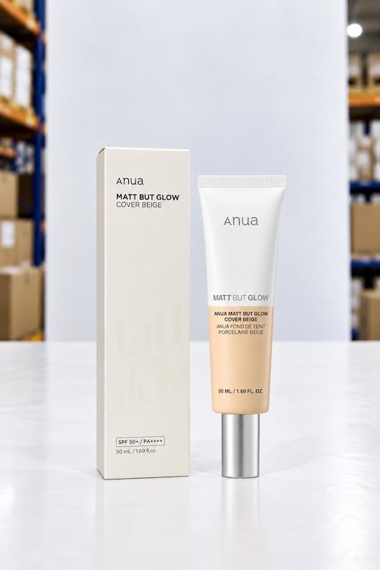 ضدآفتاب رنگی آنوا Matt But Glow Cover Beige SPF 50+ حجم 50 میلی لیتر