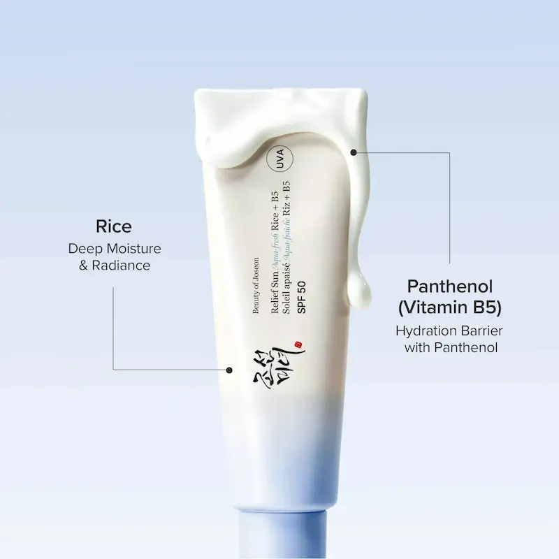 ضدآفتاب بیوتی آف جوسان Relief Sun Aqua Fresh Rice B5 SPF50