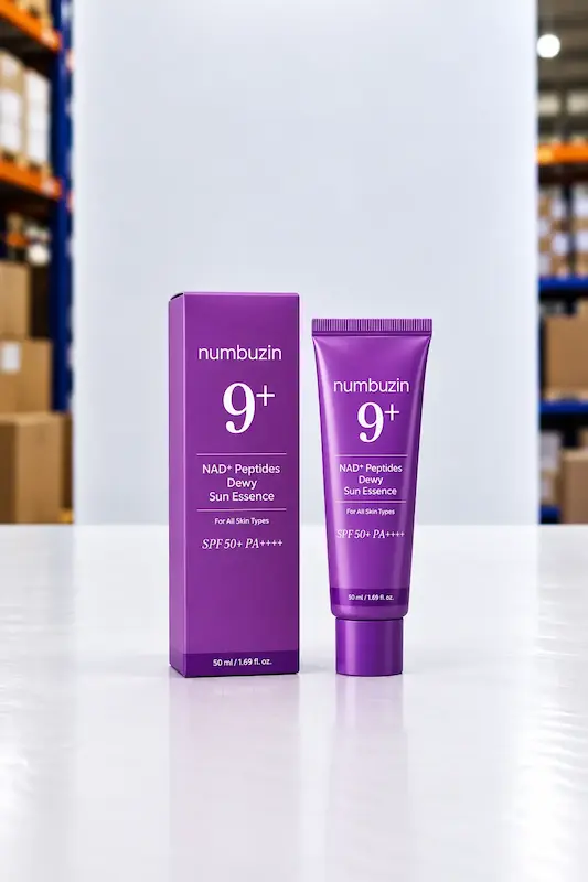 اسنس ضد آفتاب نامبوزین No.9+ NAD Peptides SPF50+ حجم 50 میلی‌لیتر