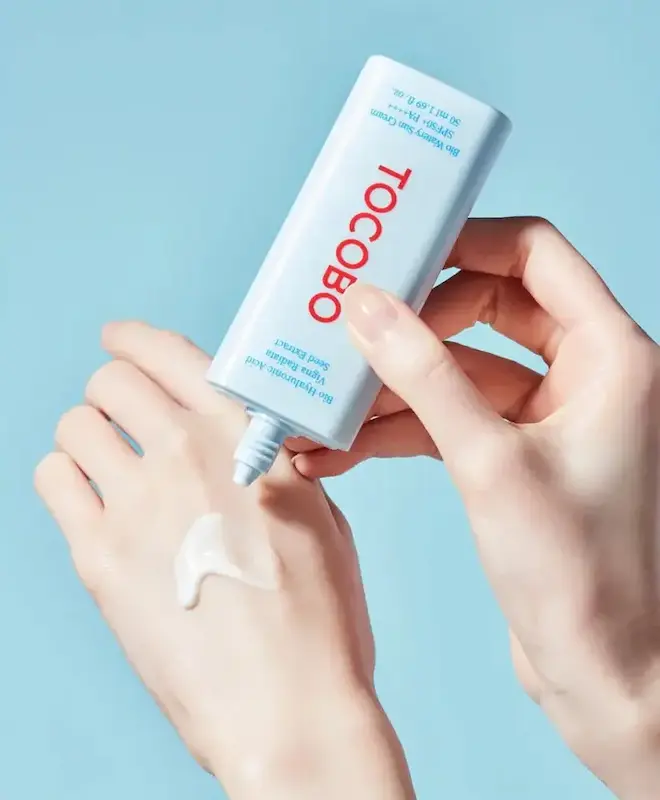 بسته‌بندی ضدآفتاب TOCOBO Bio Watery Sun Cream حجم 50 میلی‌لیتر