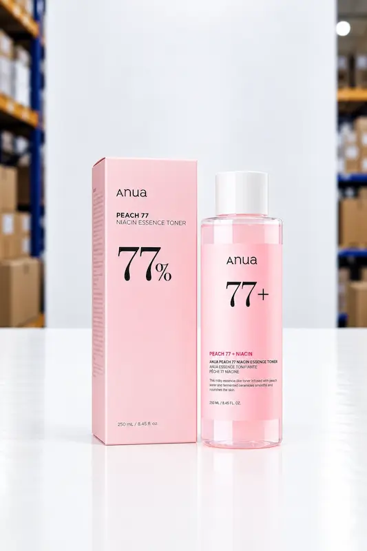 تونر روشن‌کننده آنوا Peach 77 Niacin Essence Toner حجم 250 میلی‌لیتر