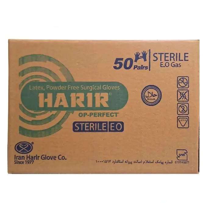 دستکش جراحی لاتکس بدون پودر اپی پرفکت