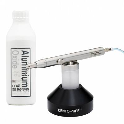 پکیج کامل سند بلاستر داخل دهانی ( دستگاه+پایه+پودر) Ronvig- Dento Prep