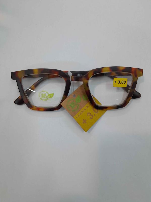 عینک مطالعه آماده نمره 3+ مدل پلنگی