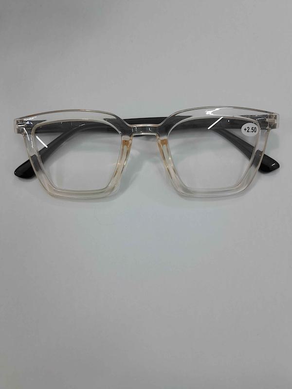عینک مطالعه آماده نمره 2/5+ شفاف