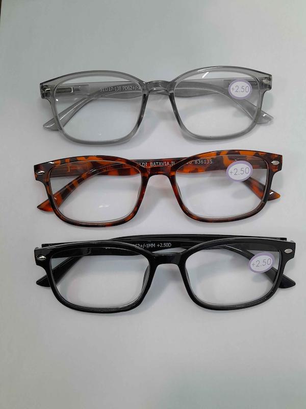 عینک مطالعه نمره آماده 2/5+ مدل پلنگی