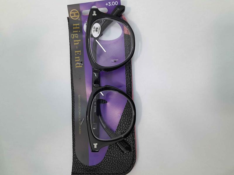 عینک مطالعه آماده کائوچویی نمره 3+