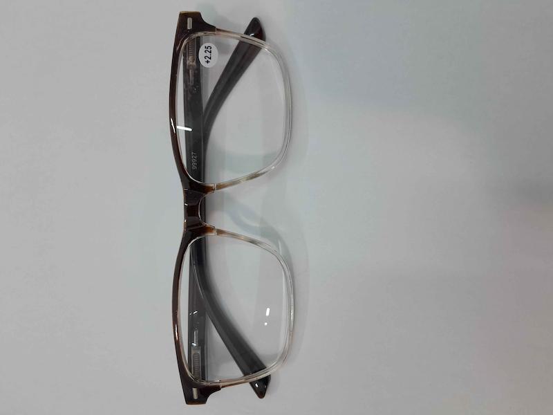 عینک مطالعه آماده نمره 2/25+ مستطیلی دسته فنری
