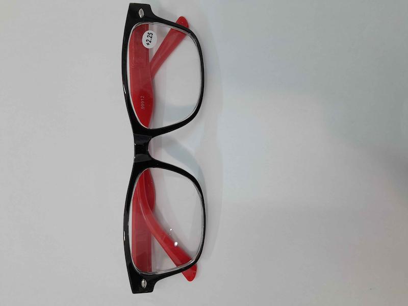 عینک مطالعه آماده نمره 2/25 دسته قرمز