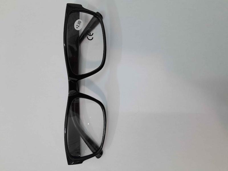 عینک مطالعه آماده نمره 2+ مدل باریک کائوچویی