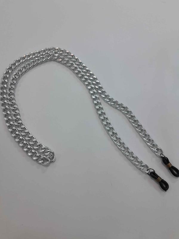 بند عینک کارتیه فلزی رنگ نقره ای